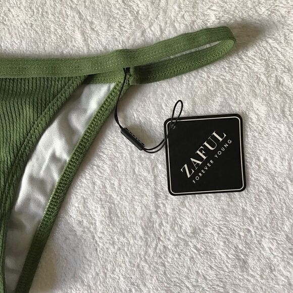 Zaful Army Green String Bikini Bottom - Picture 4 of 4